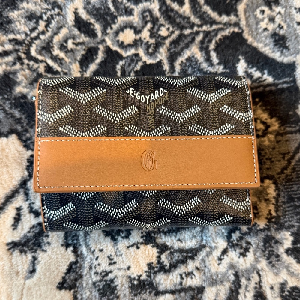 Goyard Tan and Black Wallet